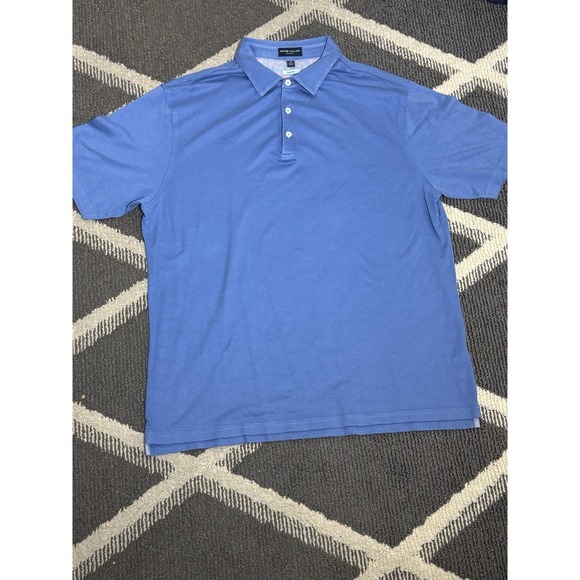 Peter Millar Other - Peter Millar Polo Shirt Mens XL Blue Summer Comfort Perfect Pique Collection